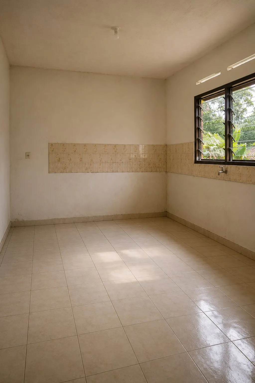 Dapur sebelum: ruang kosong